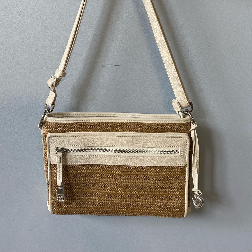 EUC Brighton Straw Brooklyn Crossbody Organizer